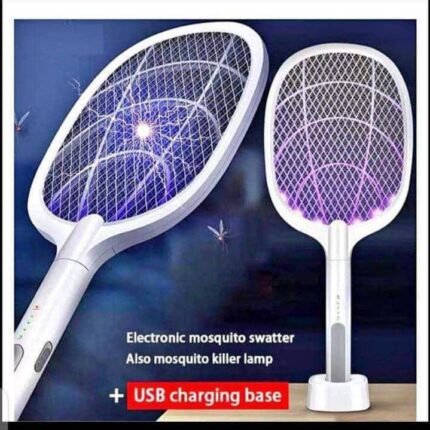 Rechargeable Mosquito Swatter with stand